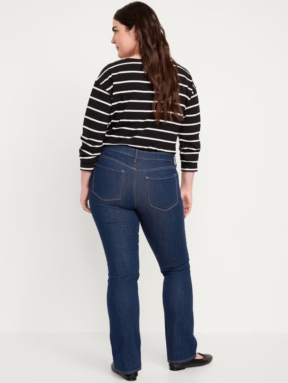 NWT Old Navy Mid-Rise Wow Boot-Cut Jeans Dark Wash 18 Petite
